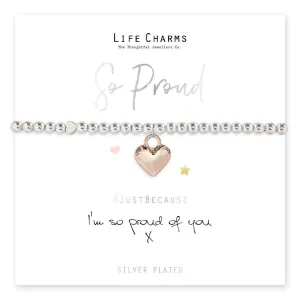 Jewellery 'I'm So Proud Of You' Silver Plated Bracelet