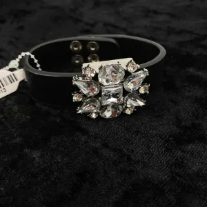 Juicy Couture Black/silver rhinestones Cuff Style Bracelet