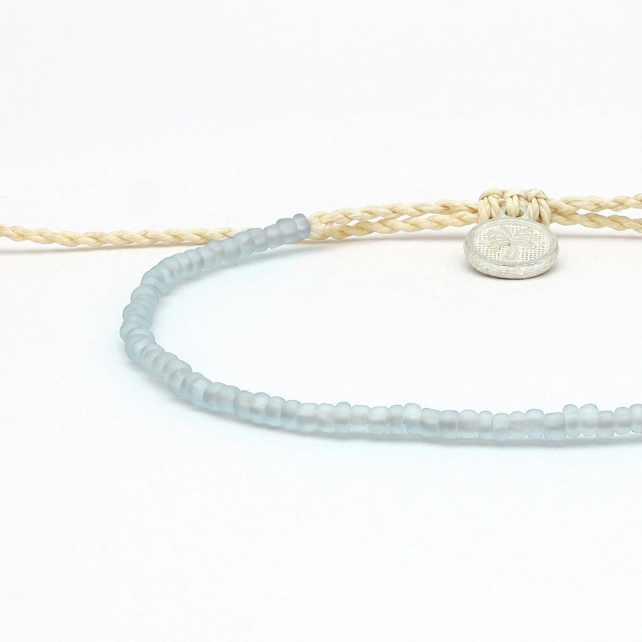 Ka'anapali Frosted Glass Beaded Bracelet