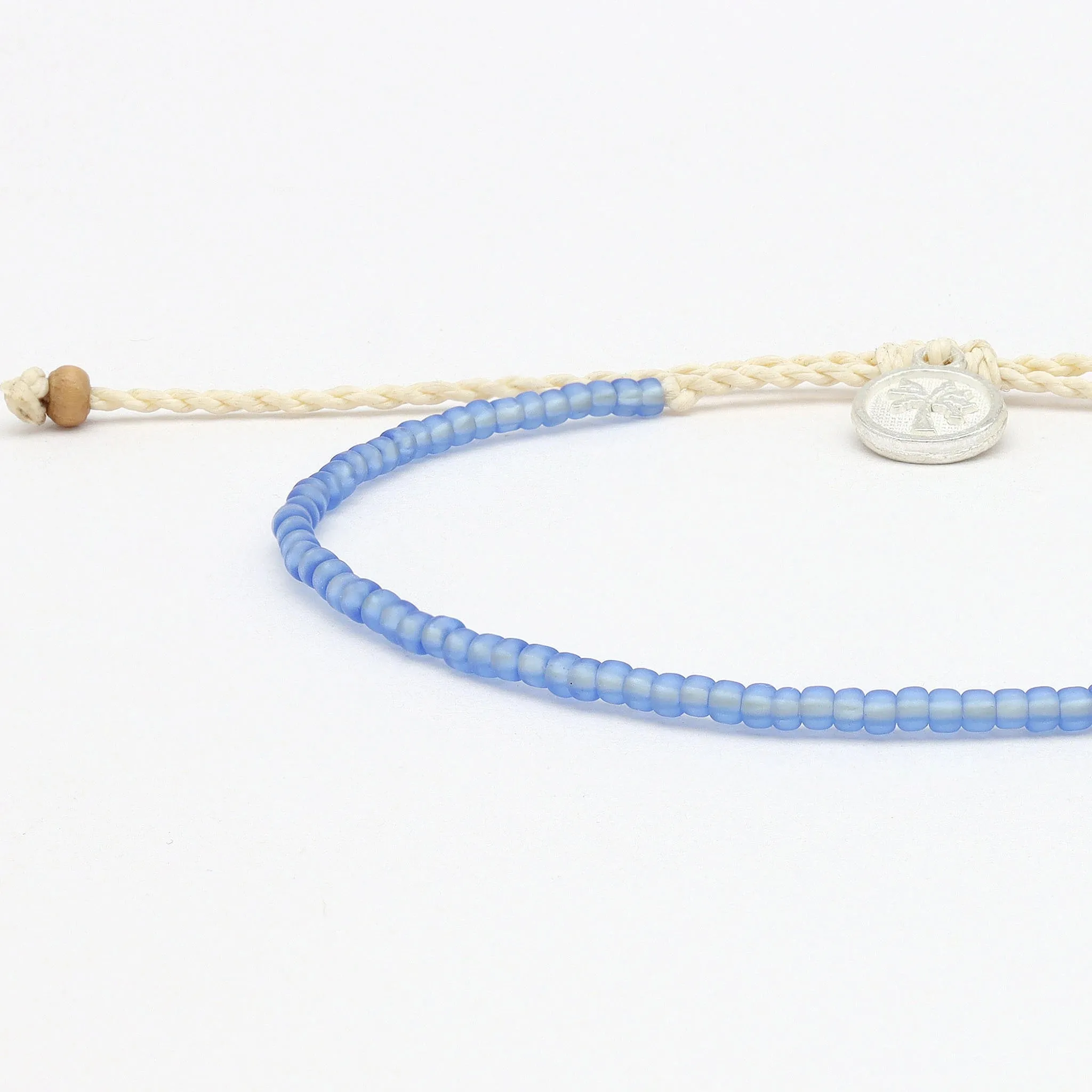 Ka'anapali Frosted Glass Beaded Bracelet