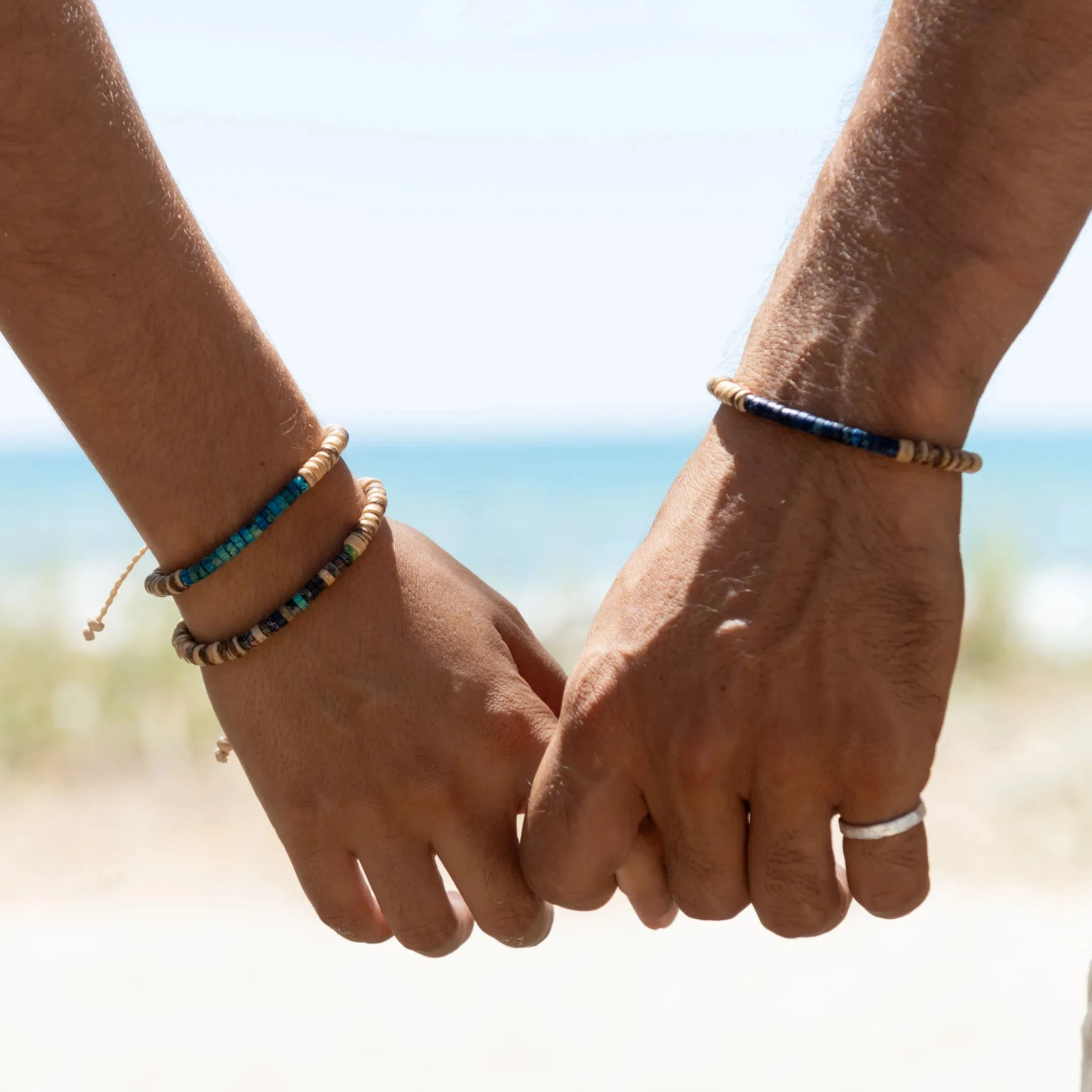 Koʻolau Wood Beaded Bracelet