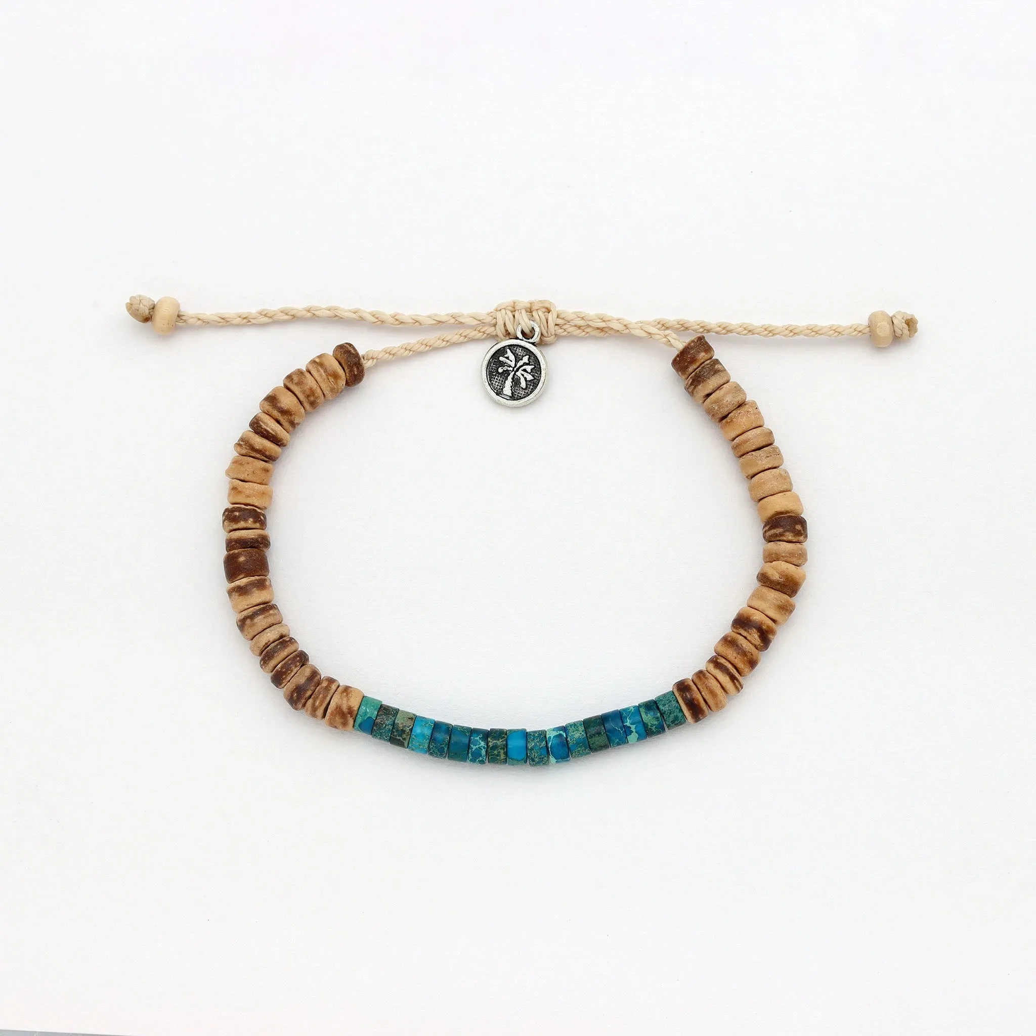 Koʻolau Wood Beaded Bracelet