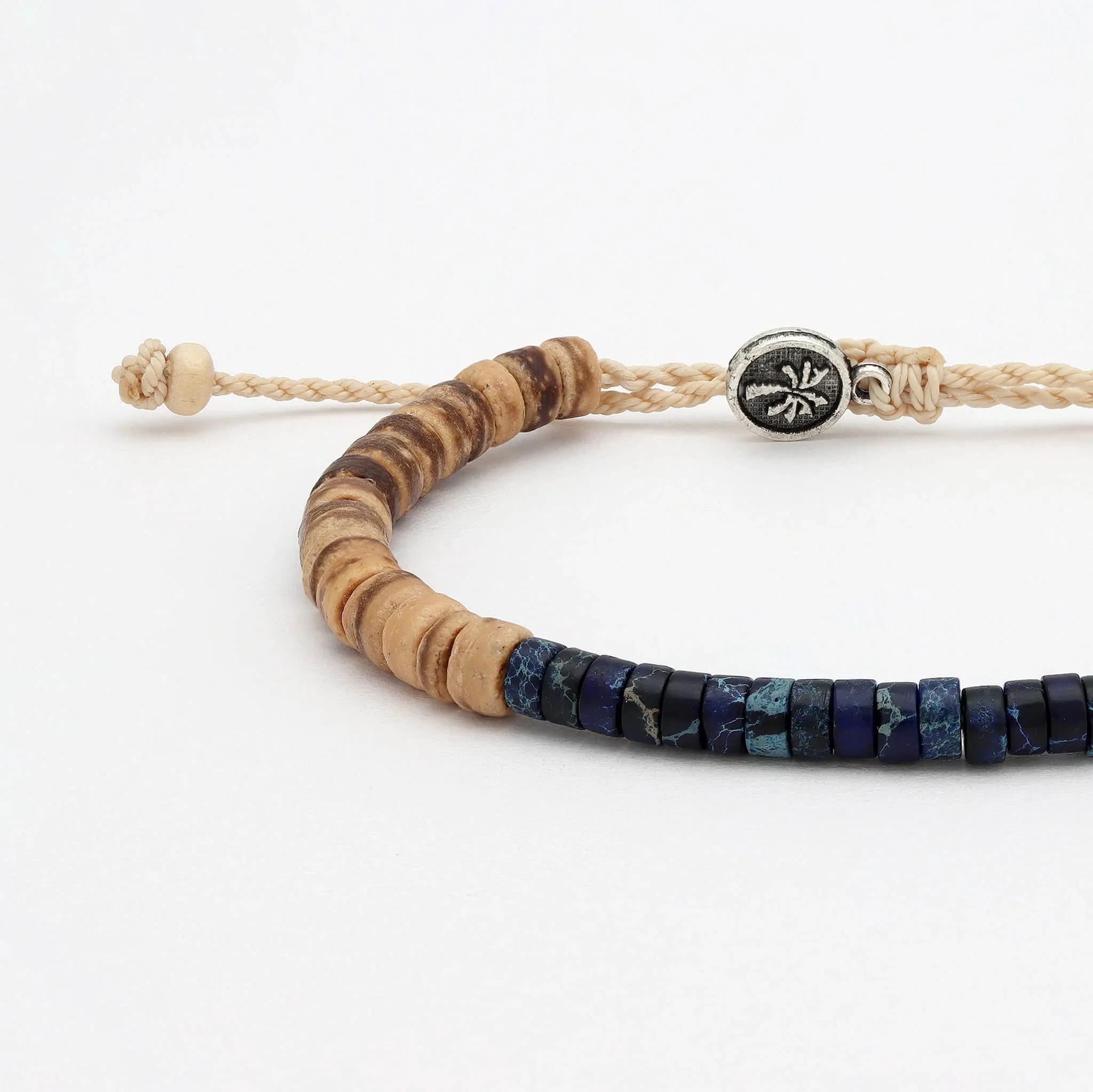 Koʻolau Wood Beaded Bracelet