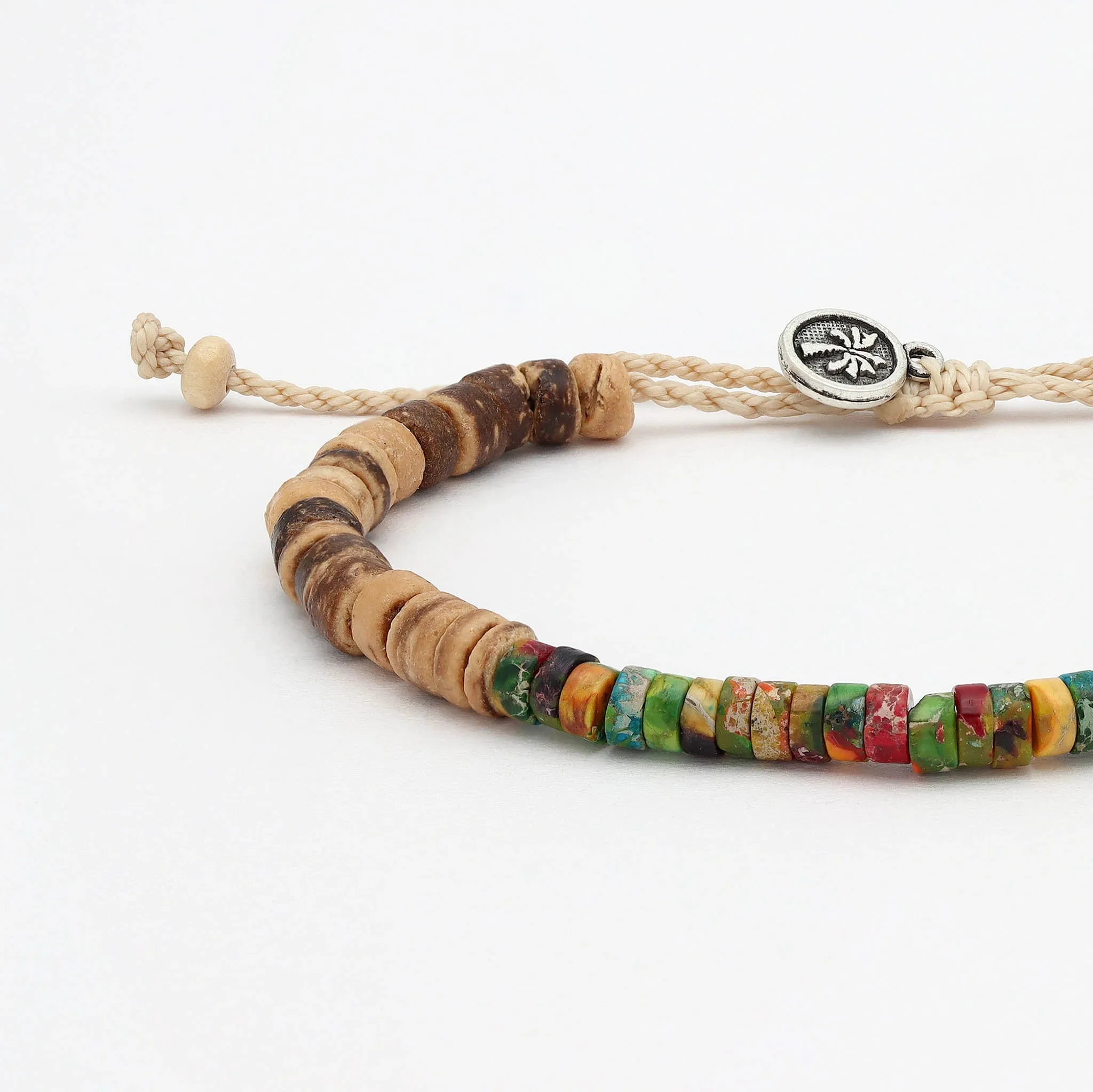 Koʻolau Wood Beaded Bracelet