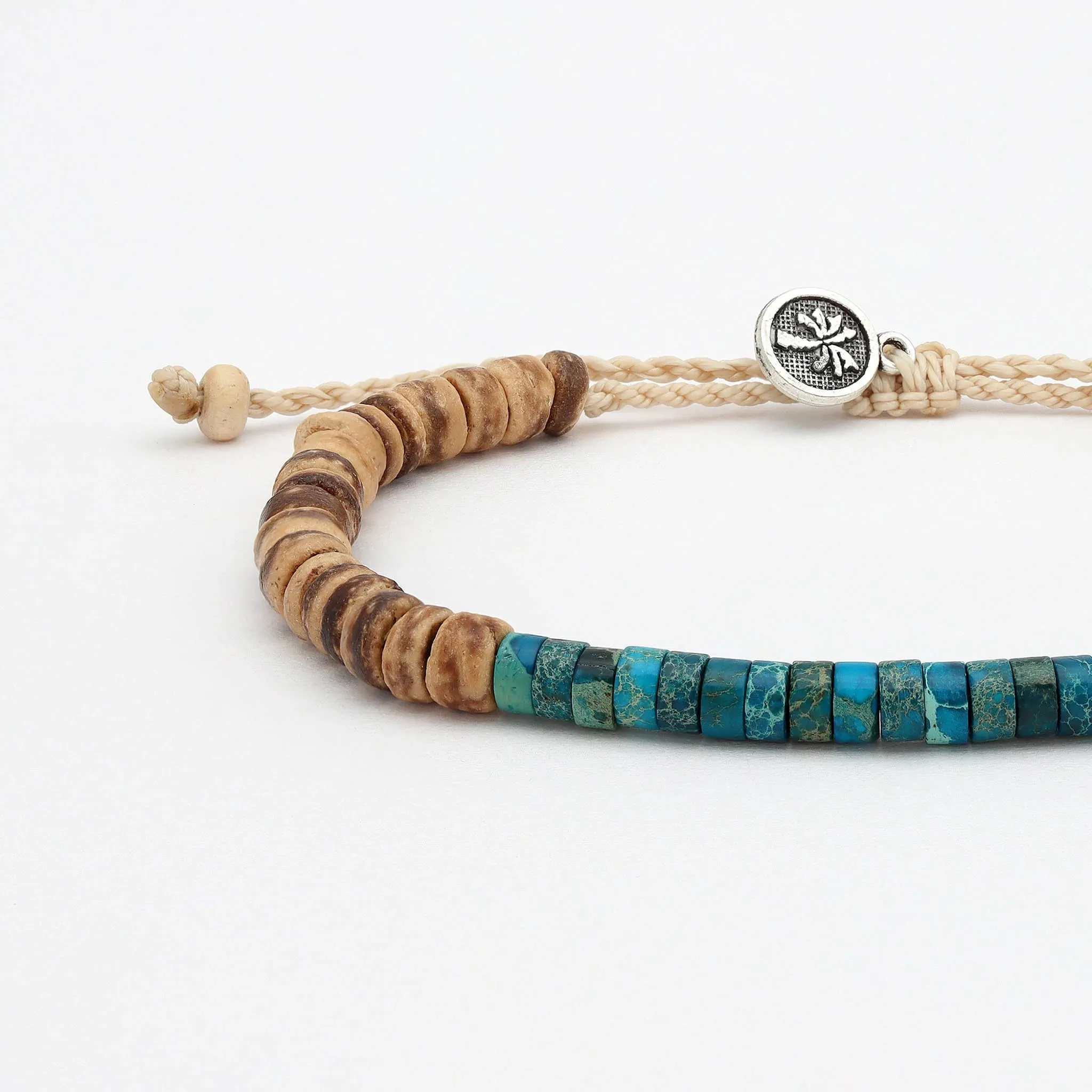 Koʻolau Wood Beaded Bracelet