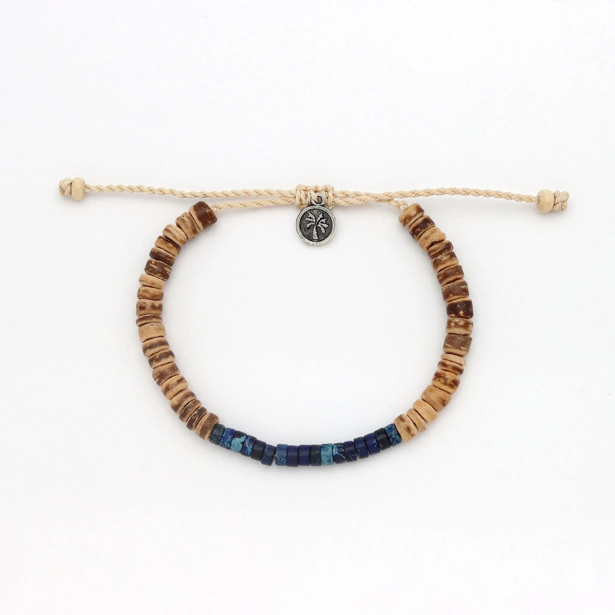 Koʻolau Wood Beaded Bracelet