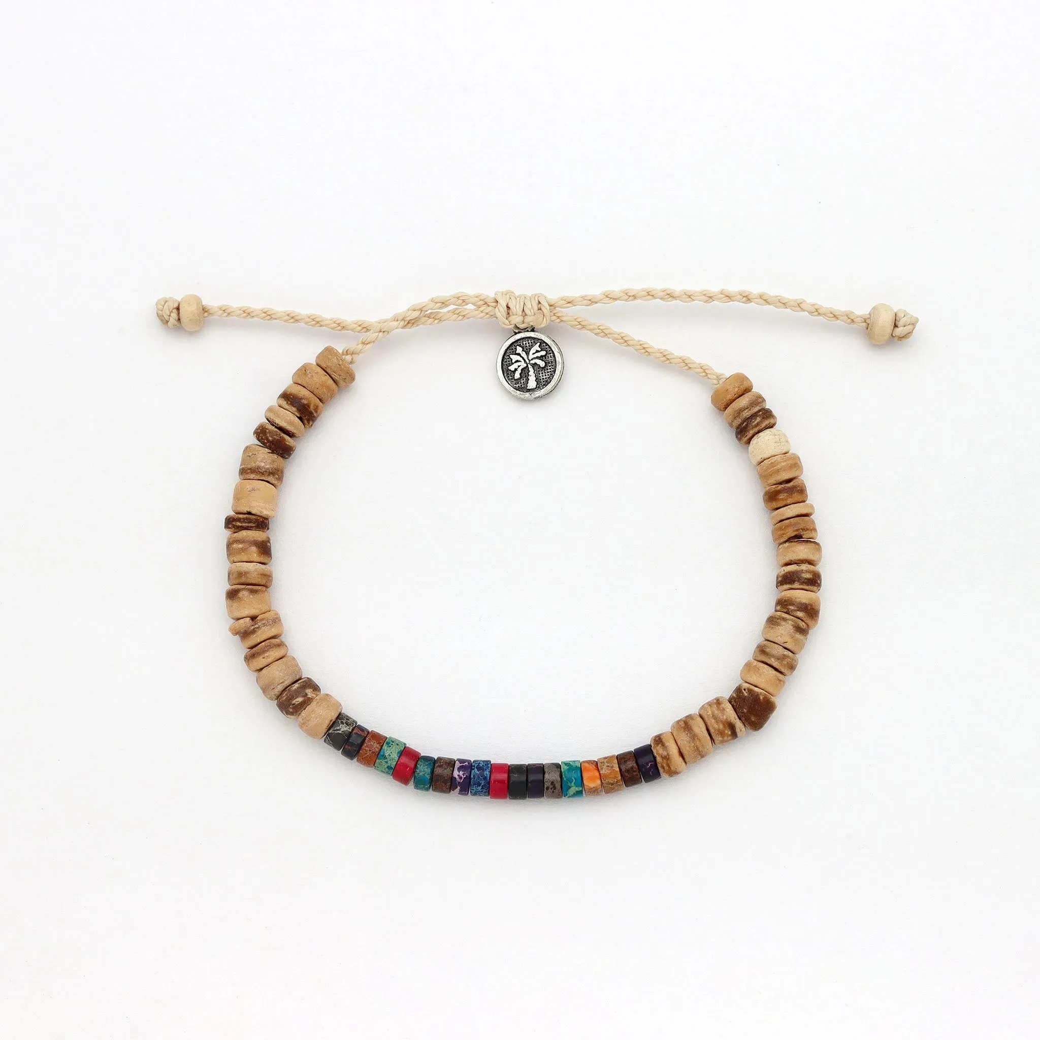 Koʻolau Wood Beaded Bracelet