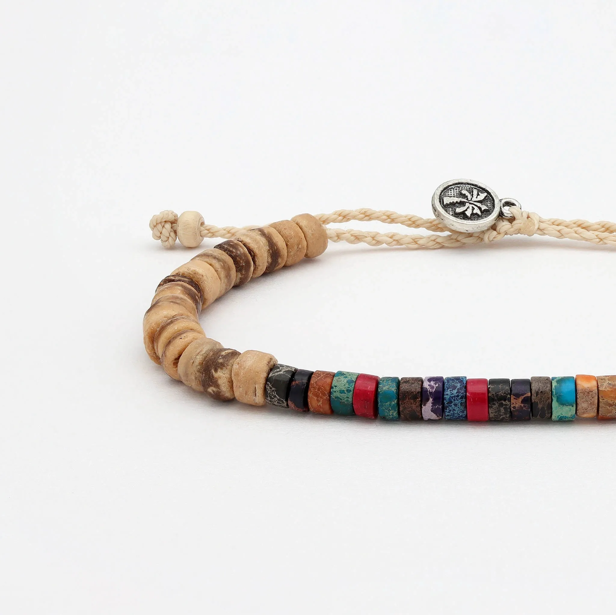 Koʻolau Wood Beaded Bracelet