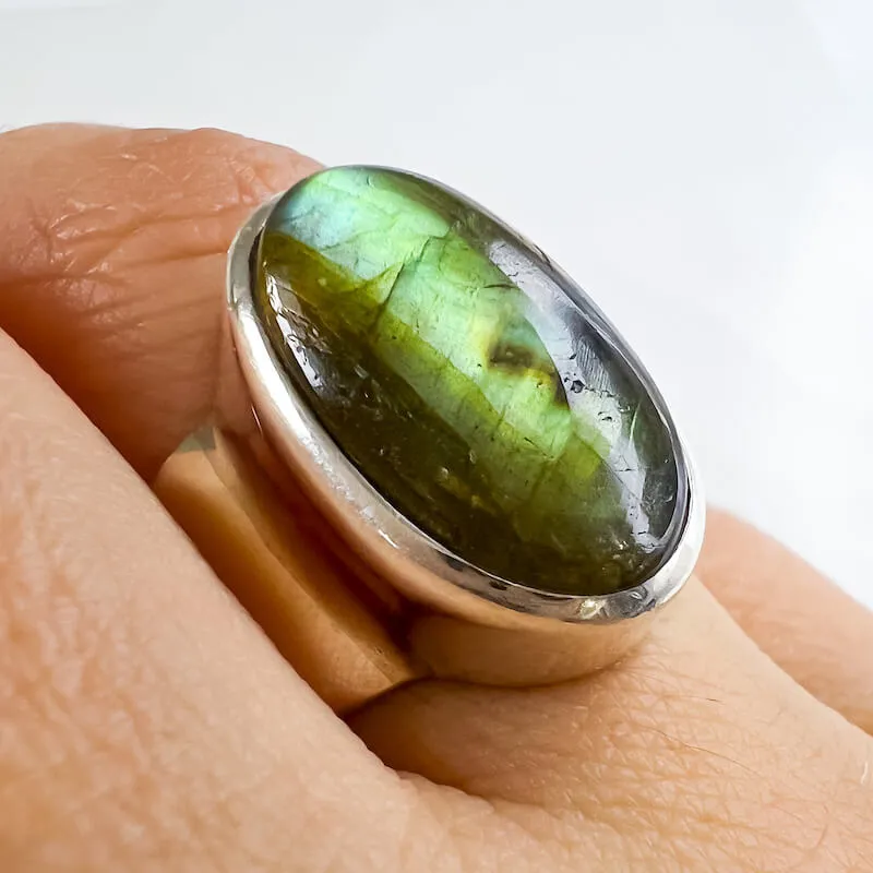 Labradorite Sterling 925 Silver Ring