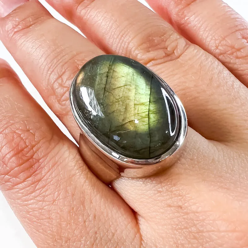 Labradorite Sterling 925 Silver Ring