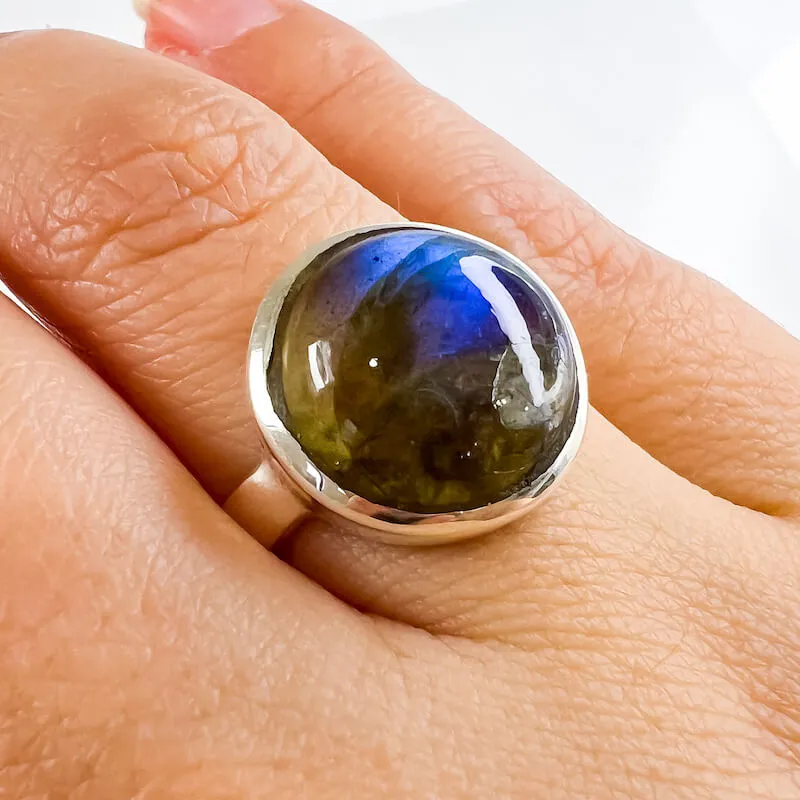 Labradorite Sterling 925 Silver Ring