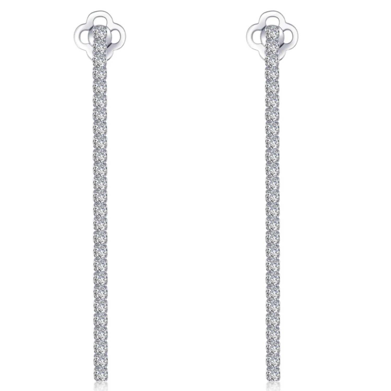 Lafonn Linear Simulated Diamond Drop Dangle Earrings