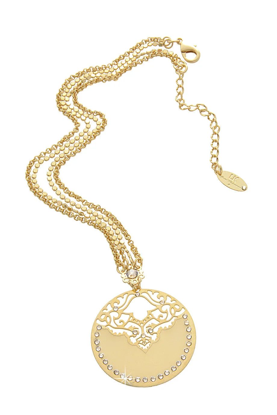 LK DESIGNS Banana Gold Harem Pendant