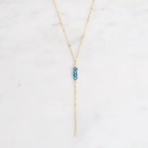 London Blue Topaz Y Necklace