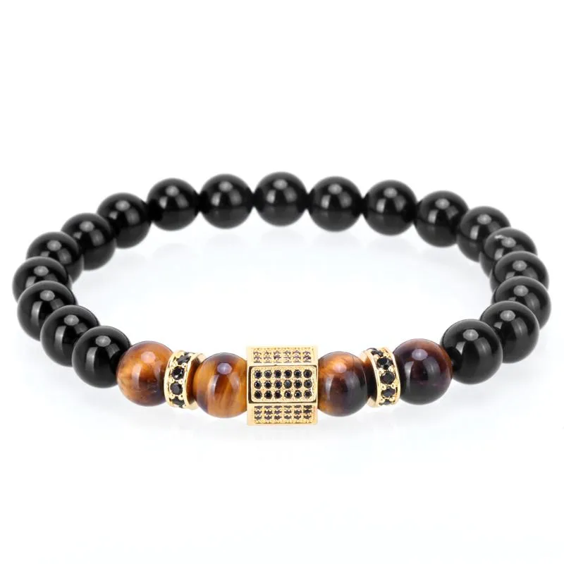 Luxury Bosque Tiger Eye &amp Agate Stones Bracelet