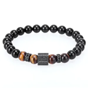 Luxury Bosque Tiger Eye &amp Agate Stones Bracelet