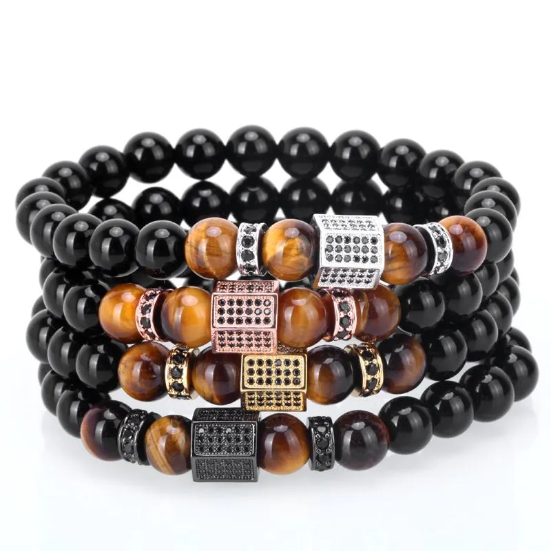 Luxury Bosque Tiger Eye &amp Agate Stones Bracelet