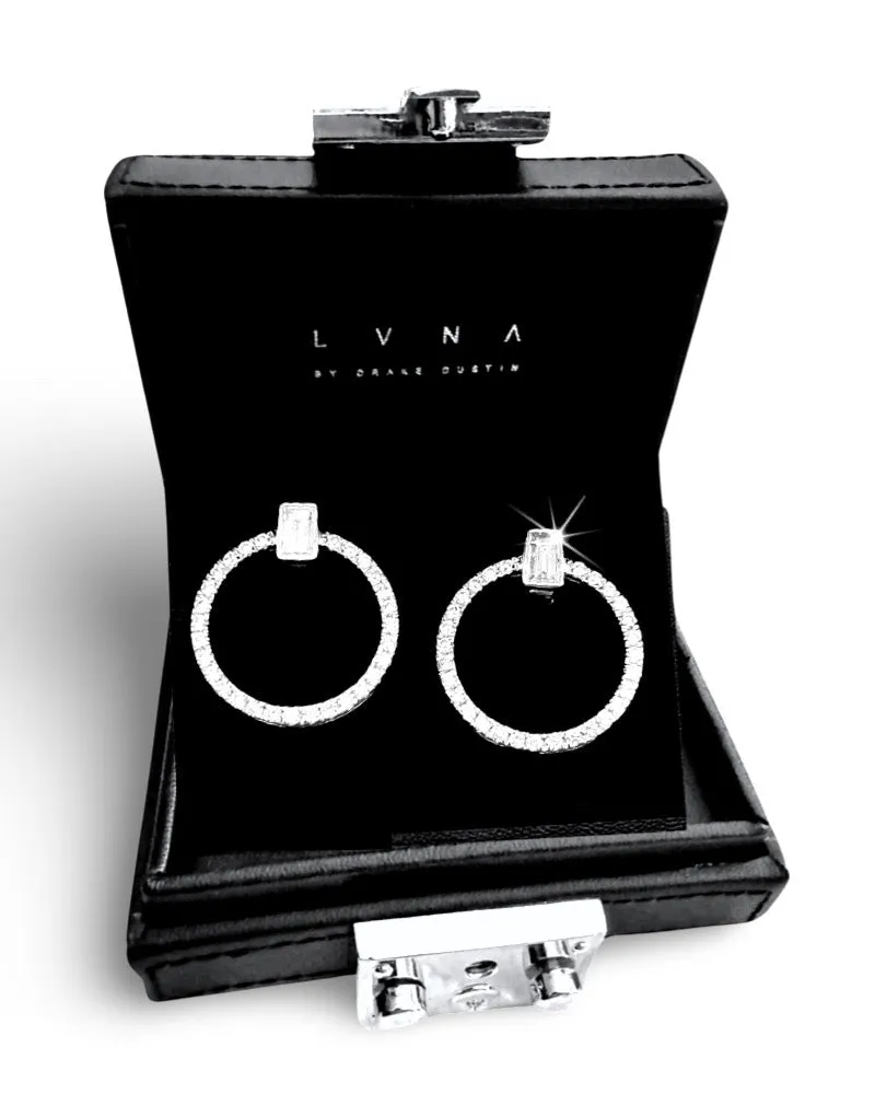 #LVNA2024 | Circle Paved Emerald Diamond Earrings 18kt