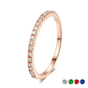 Minimalist Multi Color Zircon Rings