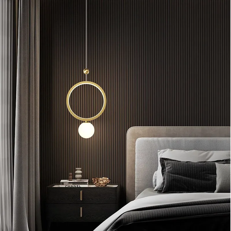 Modern Simple Bedroom Bedside Chandelier Nordic Light Luxury Long Line Living Room