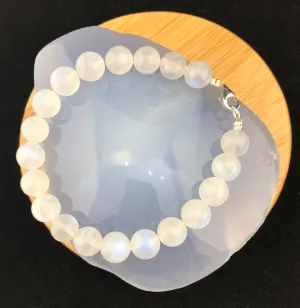 Moonstone Bead Bracelet             MS9BR