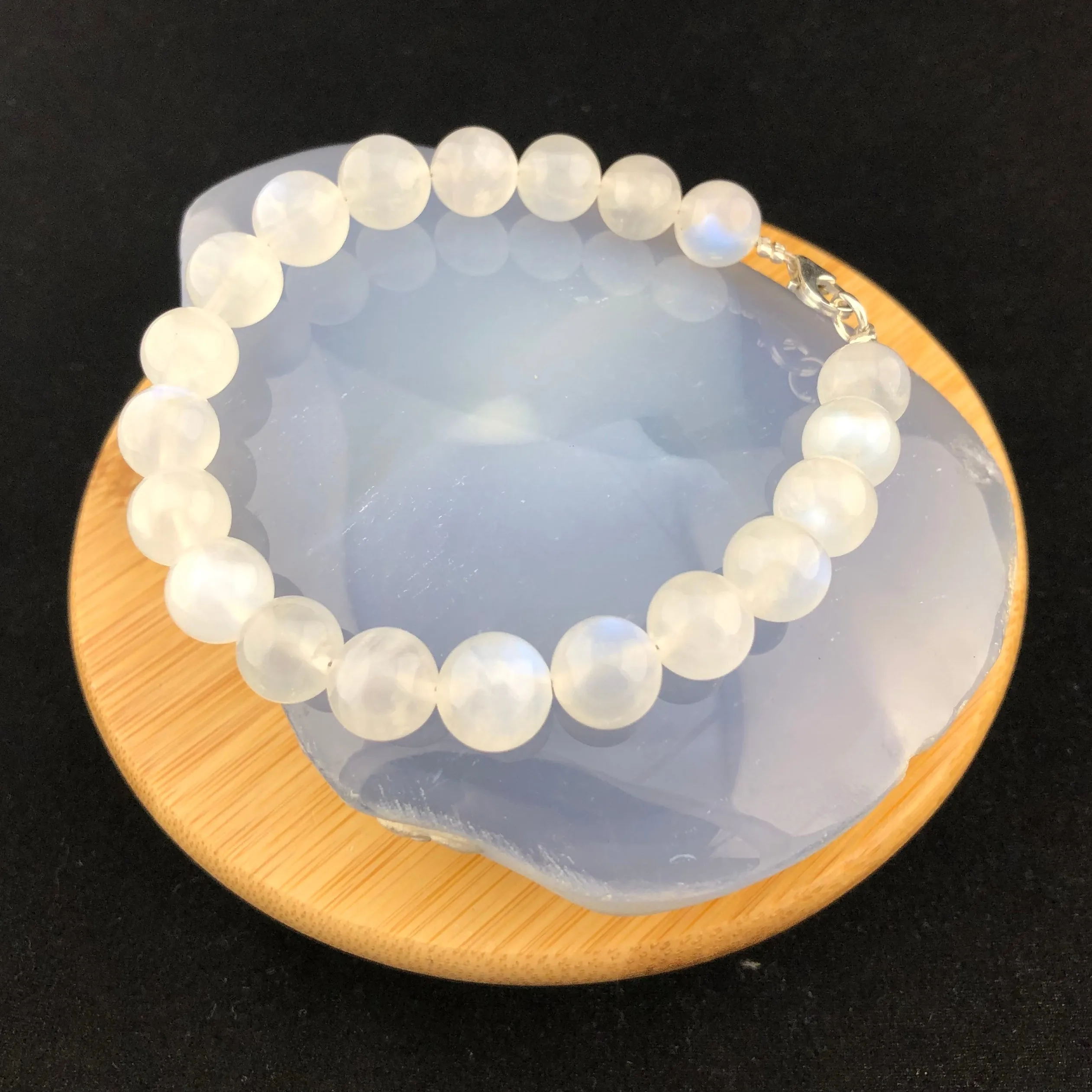 Moonstone Bead Bracelet             MS9BR