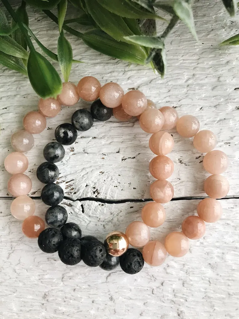 Moonstone Mala Bracelet