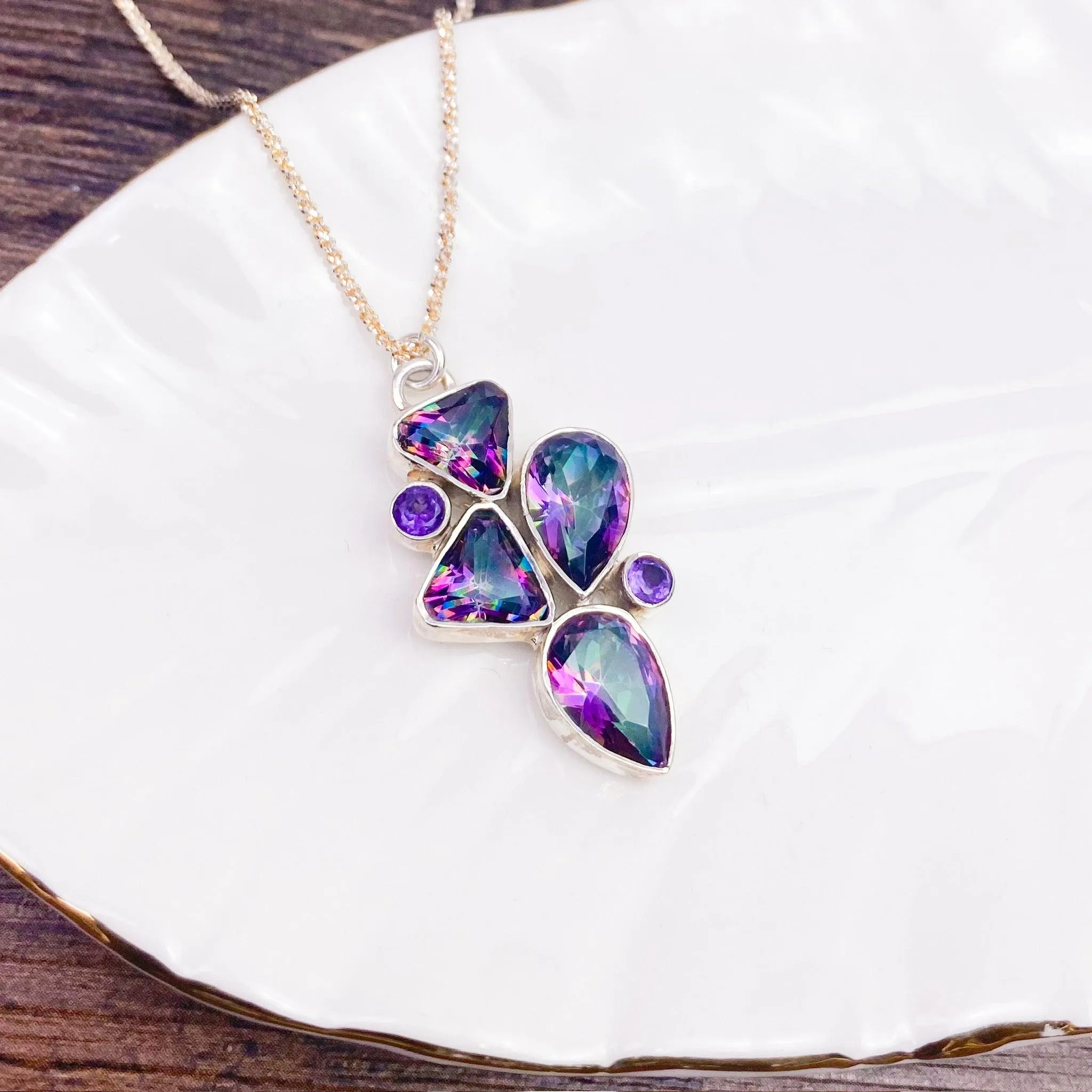 Mystic Topaz Necklaces Collection