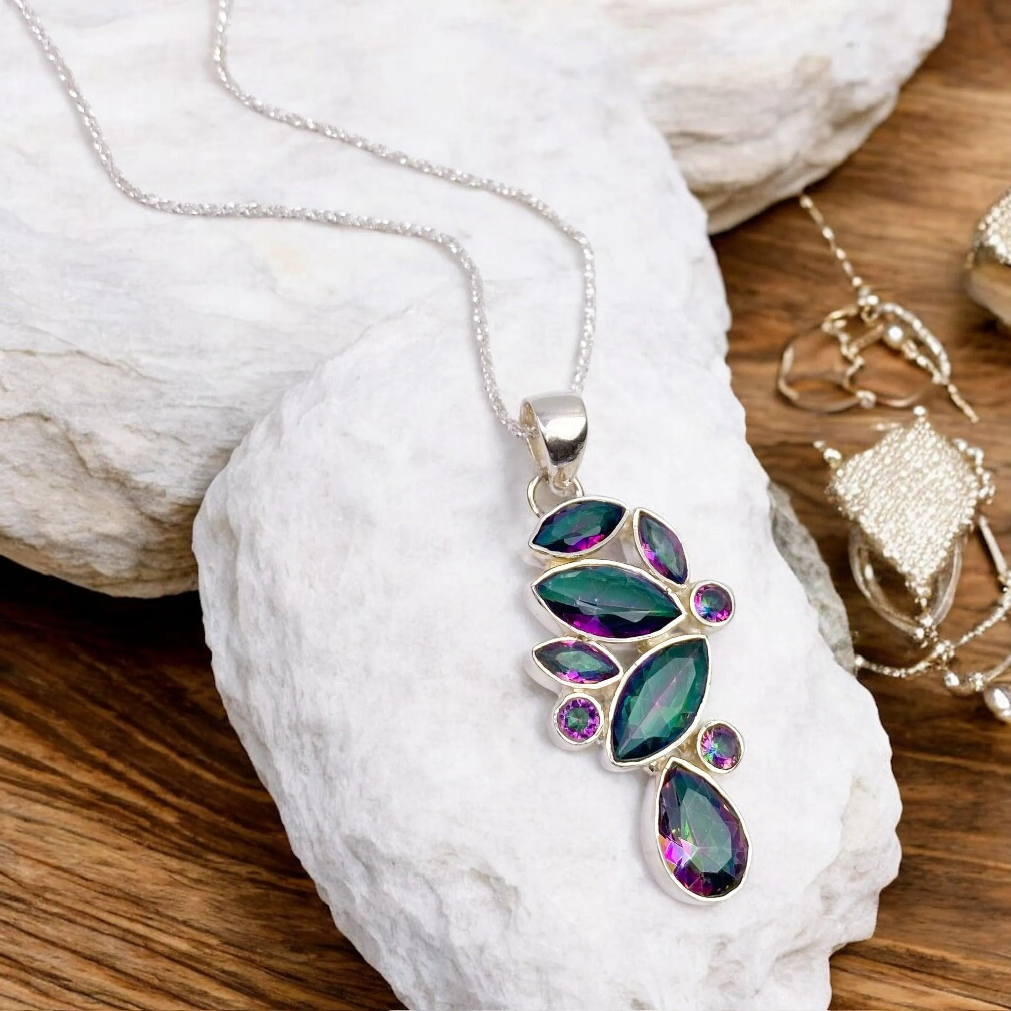 Mystic Topaz Necklaces Collection