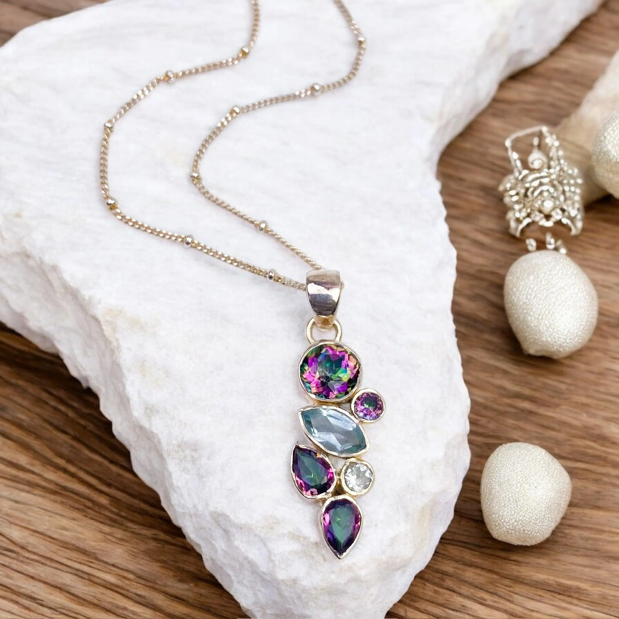 Mystic Topaz Necklaces Collection