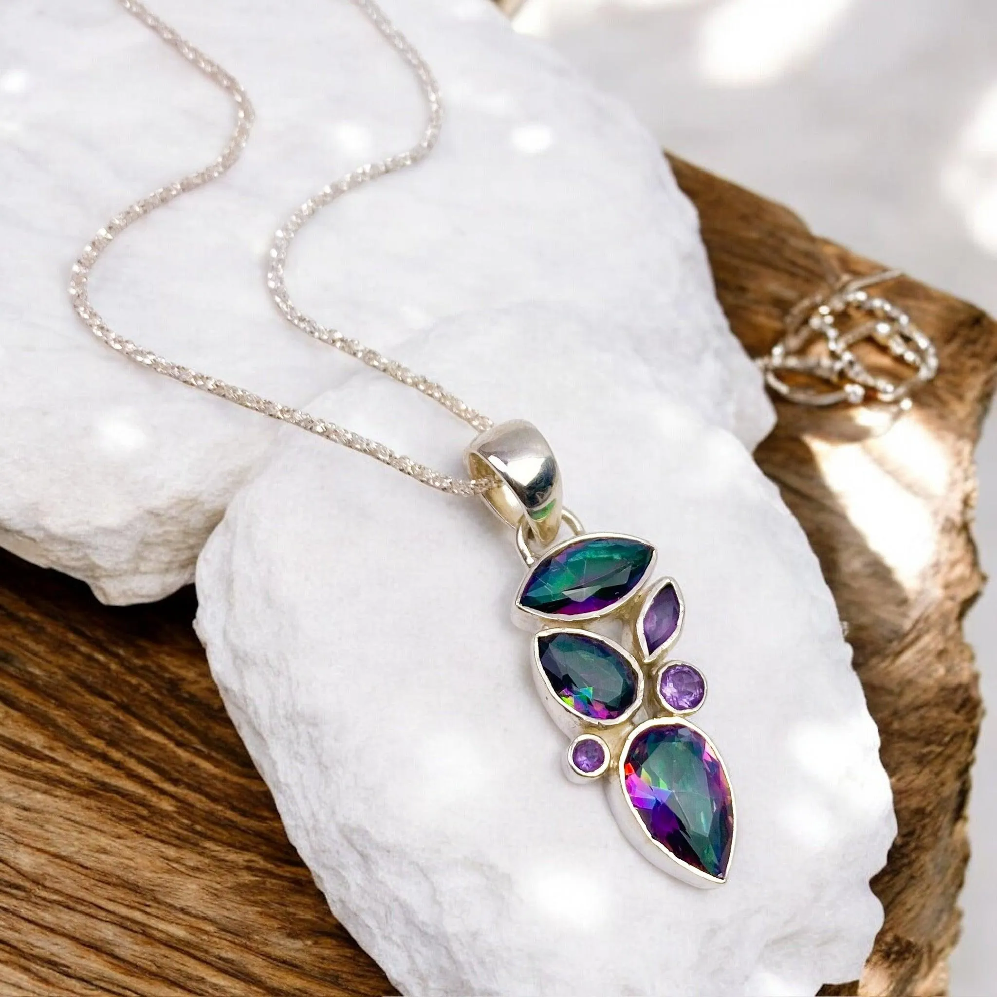 Mystic Topaz Necklaces Collection