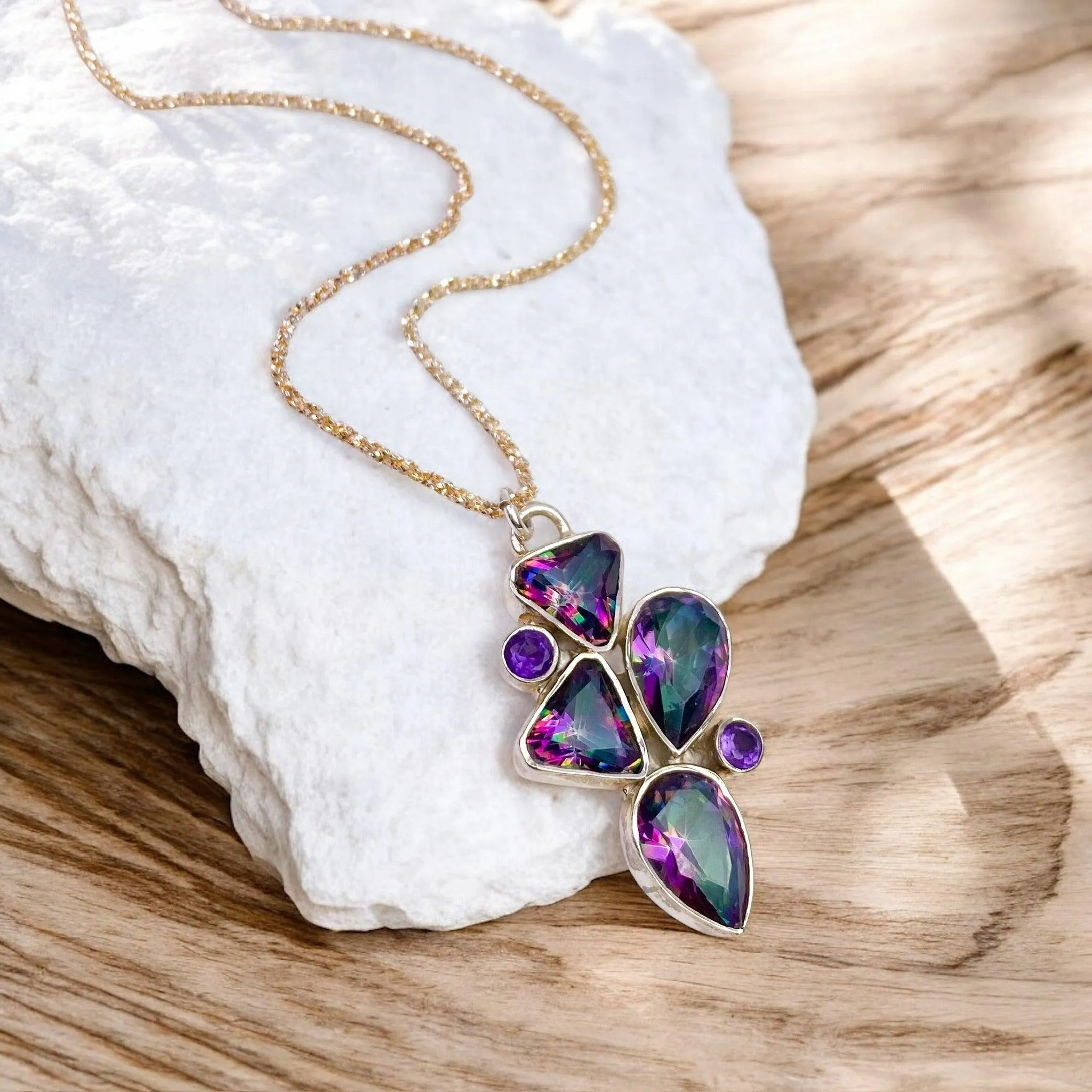 Mystic Topaz Necklaces Collection