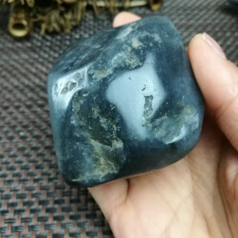 Natural Hetian Jade Rough Nephrite Raw (269g,7X5.5X4.5cm)