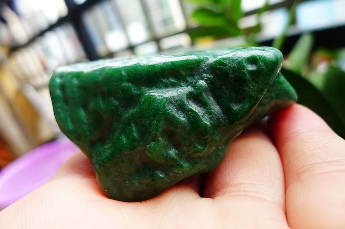 Natural Jade Rough Jadeite Raw (120g,6X5.3X2.1cm)