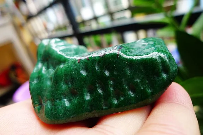 Natural Jade Rough Jadeite Raw (120g,6X5.3X2.1cm)