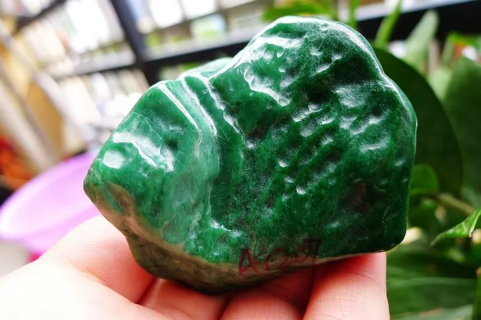 Natural Jade Rough Jadeite Raw (120g,6X5.3X2.1cm)