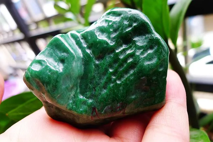 Natural Jade Rough Jadeite Raw (120g,6X5.3X2.1cm)