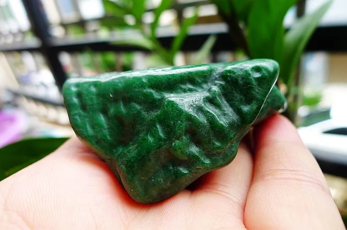 Natural Jade Rough Jadeite Raw (120g,6X5.3X2.1cm)