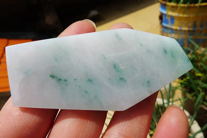 Natural Jade Rough Jadeite Raw (33.5g,7X3.2X0.5cm)