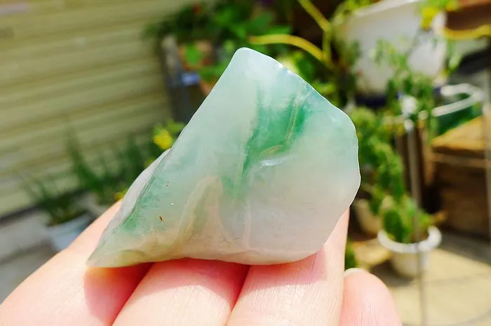 Natural Jade Rough Jadeite Raw (39g,4.6X2.7X2.5cm)