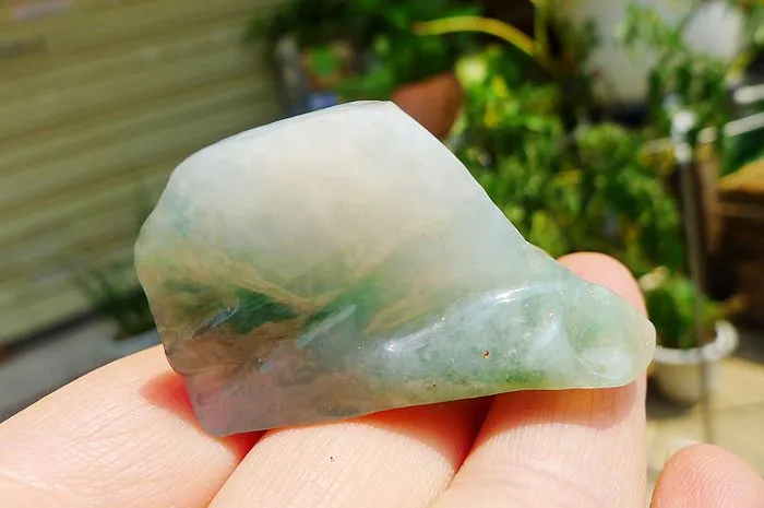 Natural Jade Rough Jadeite Raw (39g,4.6X2.7X2.5cm)