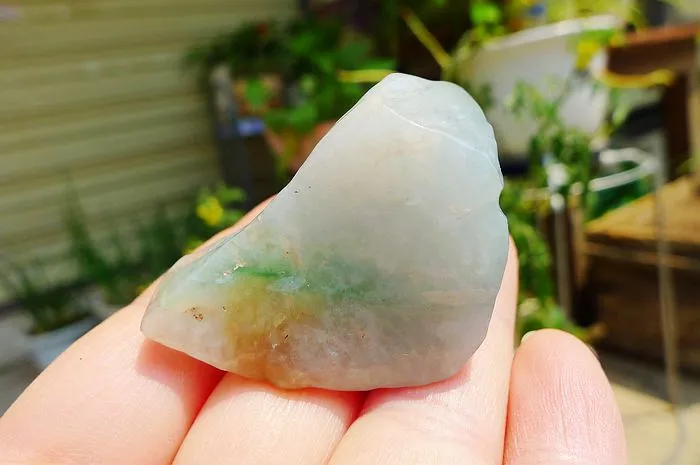 Natural Jade Rough Jadeite Raw (39g,4.6X2.7X2.5cm)