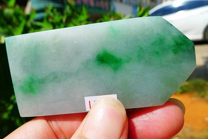 Natural Jade Rough Jadeite Raw (57g,7X3.2X0.8cm)