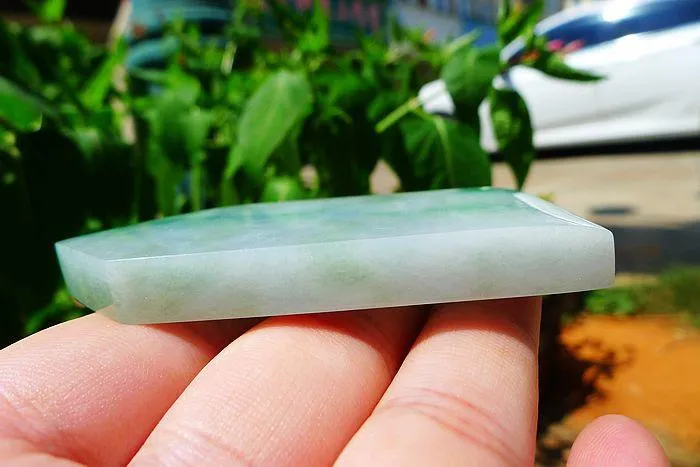 Natural Jade Rough Jadeite Raw (57g,7X3.2X0.8cm)