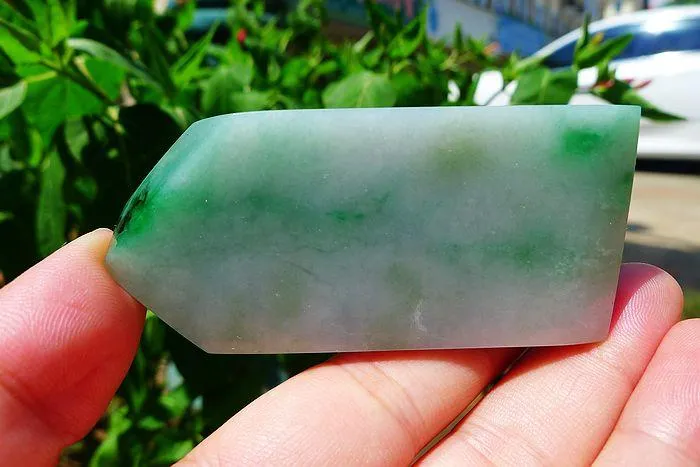 Natural Jade Rough Jadeite Raw (57g,7X3.2X0.8cm)