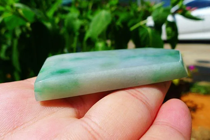 Natural Jade Rough Jadeite Raw (57g,7X3.2X0.8cm)