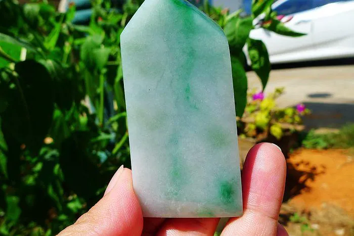 Natural Jade Rough Jadeite Raw (57g,7X3.2X0.8cm)