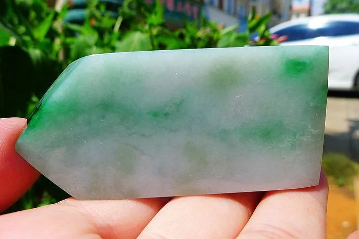 Natural Jade Rough Jadeite Raw (57g,7X3.2X0.8cm)