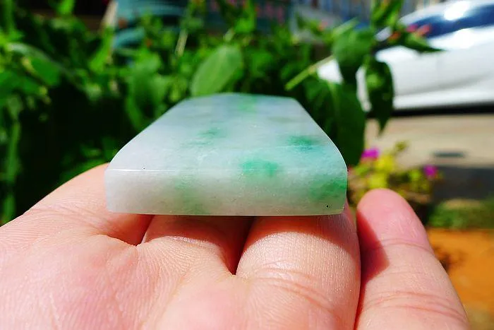 Natural Jade Rough Jadeite Raw (57g,7X3.2X0.8cm)