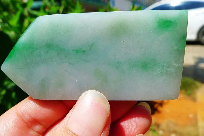 Natural Jade Rough Jadeite Raw (57g,7X3.2X0.8cm)